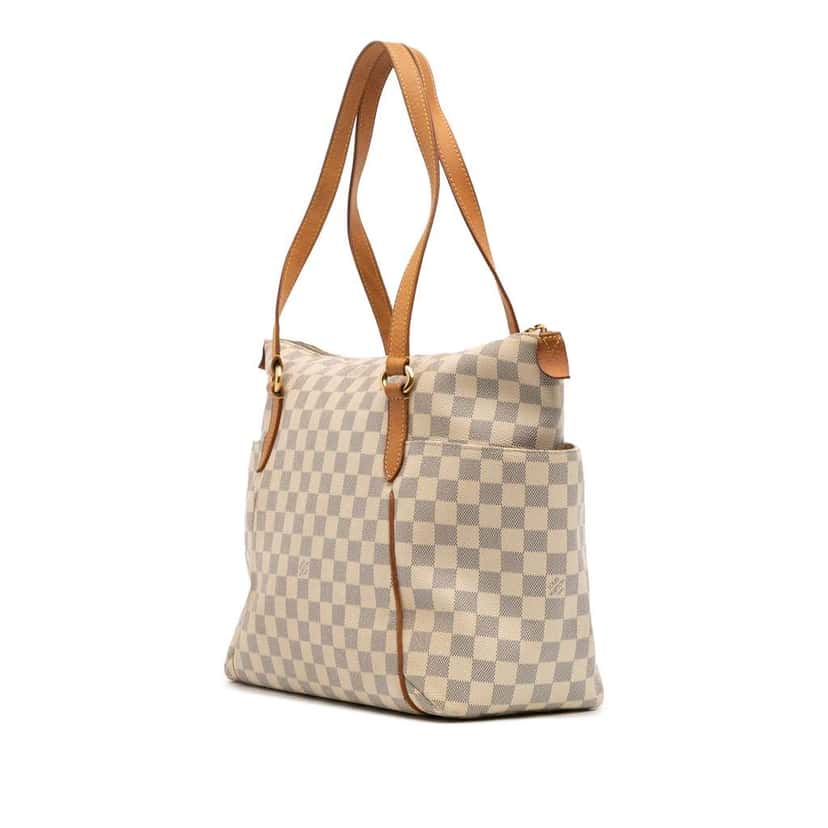 Louis Vuitton Damier Azur Totally MM White Canvas Good condition - Back View