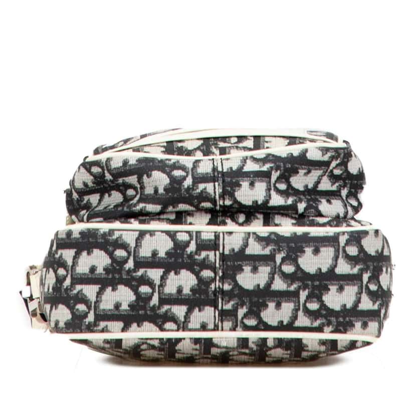 Dior Diorissimo Trotter Coated Canvas Crossbody Black Canvas Good condition - Inside View