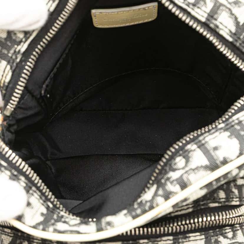 Dior Diorissimo Trotter Coated Canvas Crossbody Black Canvas Good condition - Model View
