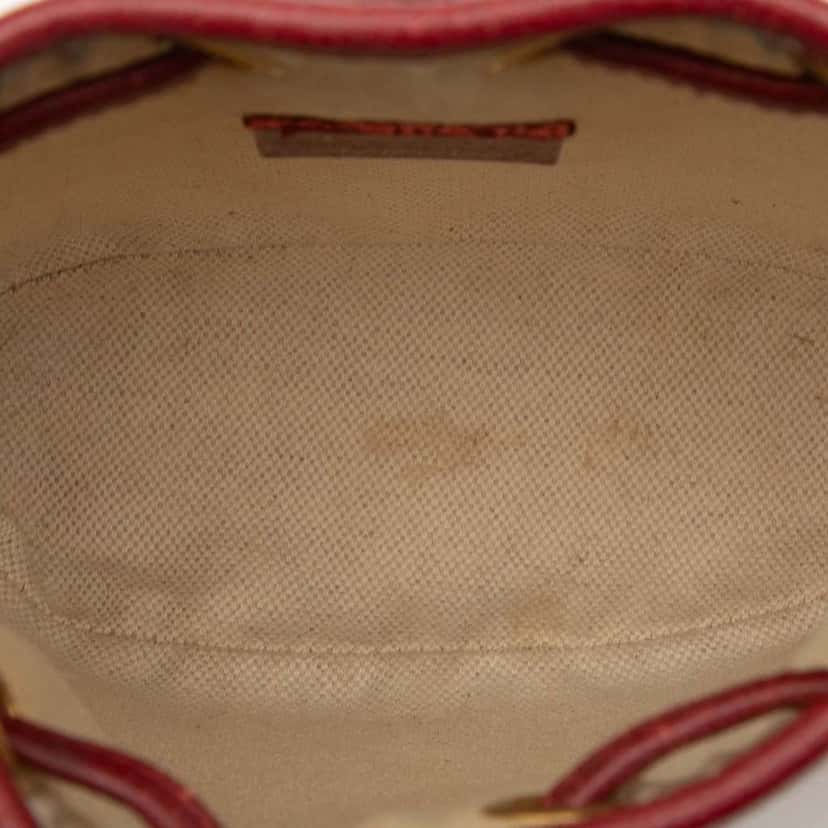 Gucci Micro GG Supreme Doraemon Bucket Bag Brown Canvas Good condition - Model View