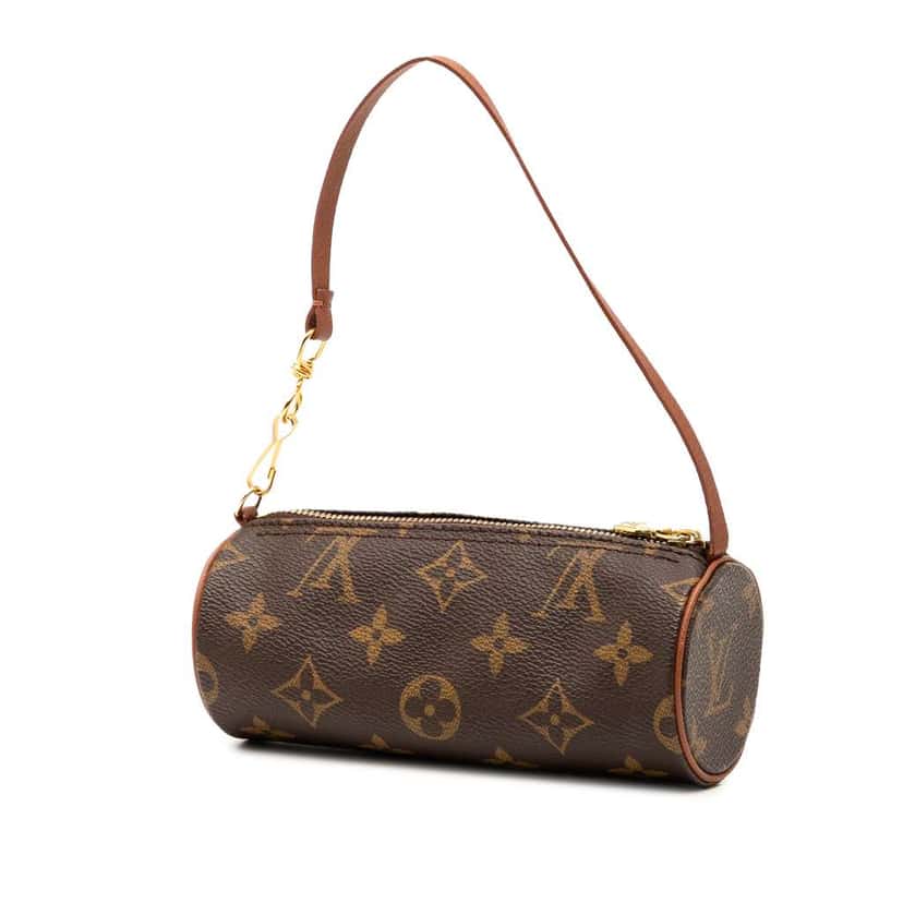 Louis Vuitton Monogram Papillon Pochette Brown Good condition - Back View
