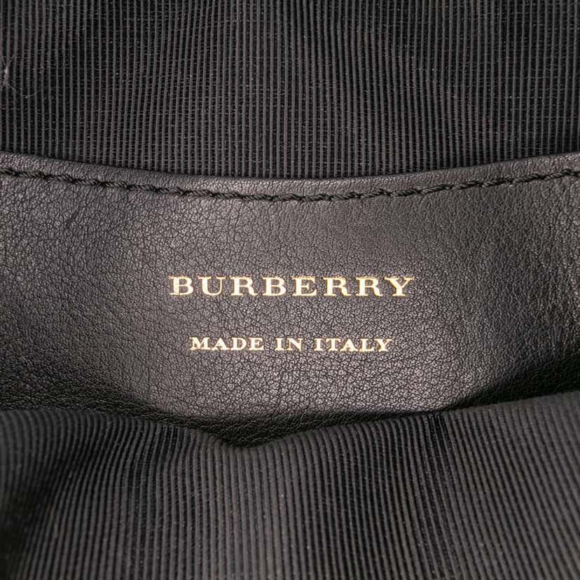 Burberry Haymarket Check Canvas 1983 Link Belt Bag Brown Canvas Good condition - Box View