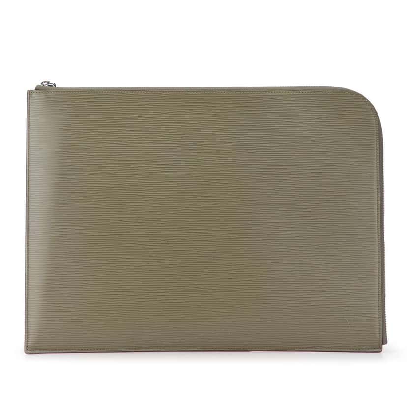 Louis Vuitton Epi Pochette Jour GM Brown Leather Good condition - Front View