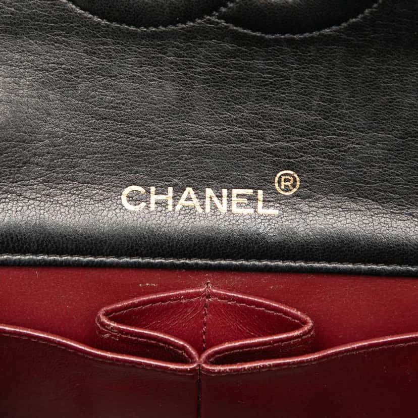 Chanel Mini CC Quilted Lambskin Full Flap Black Leather Good condition - Box View