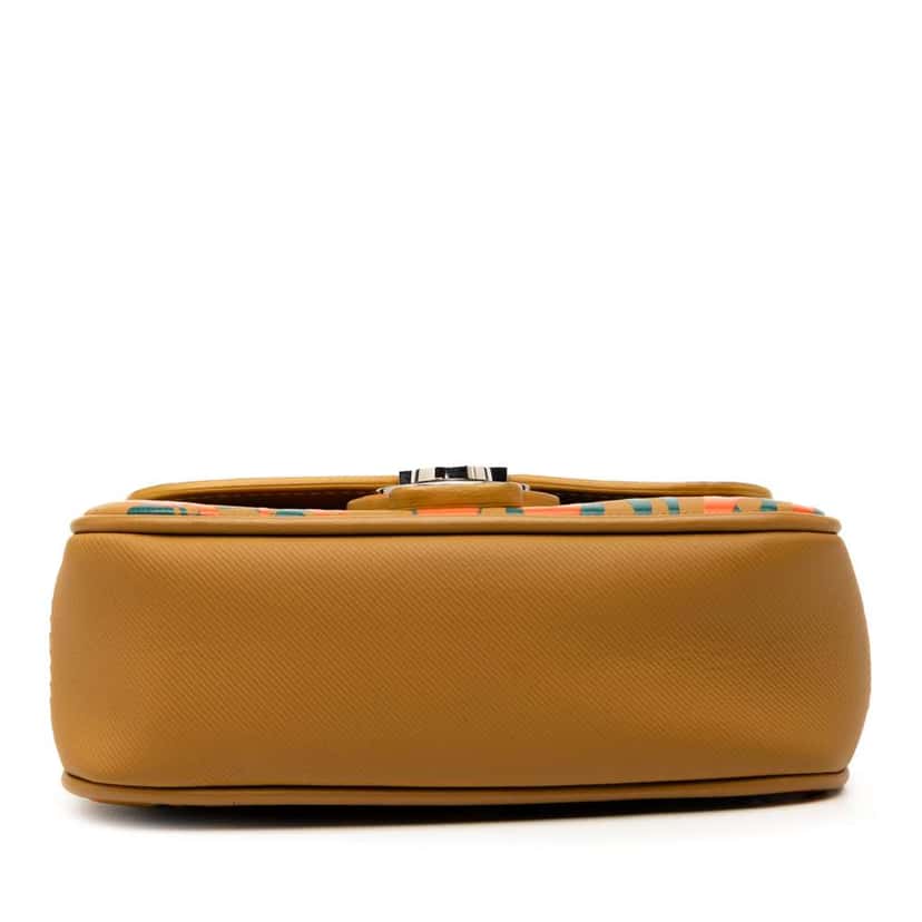 Burberry Mini Leather Splashed DK88 Top Handle Bag Brown Leather Good condition - Inside View