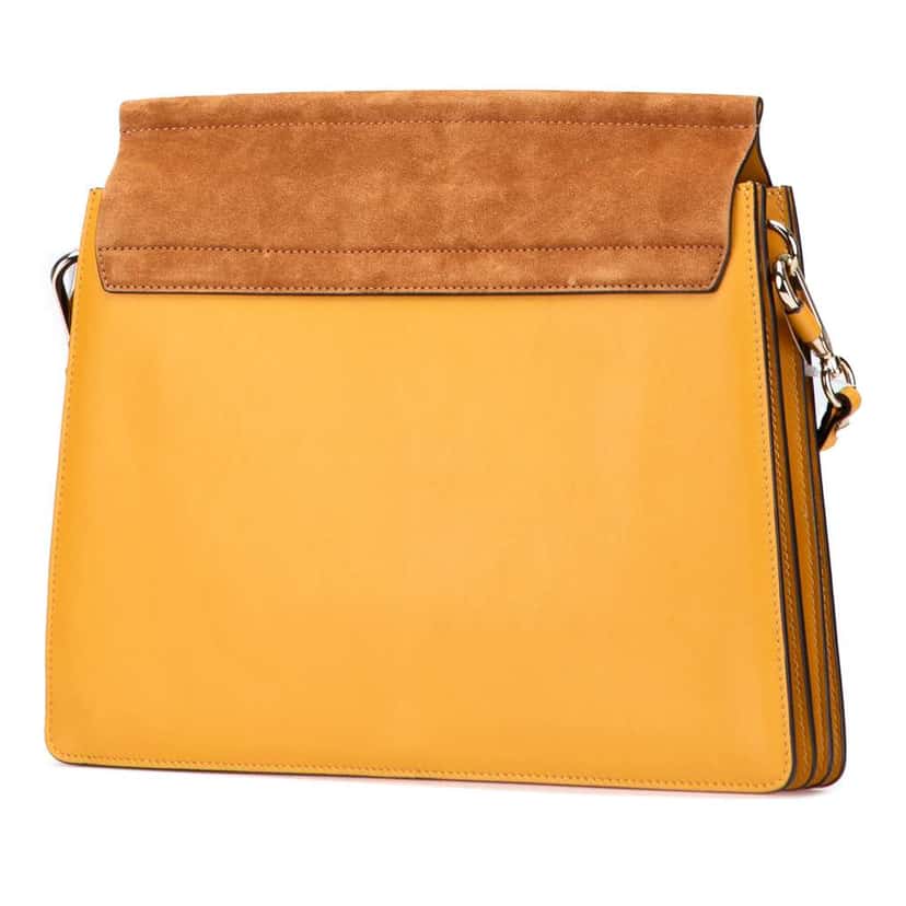 Chloé Medium Leather Faye Shoulder Bag Yellow Leather Good condition - Back View