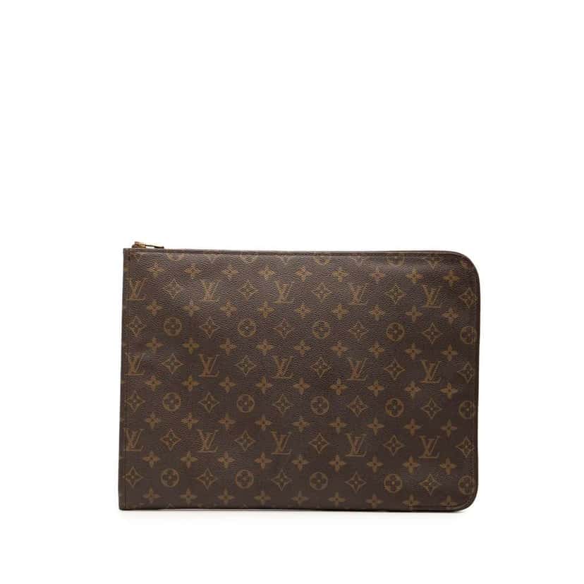 Louis Vuitton Monogram Poche Documents Portfolio Brown Good condition - Front View