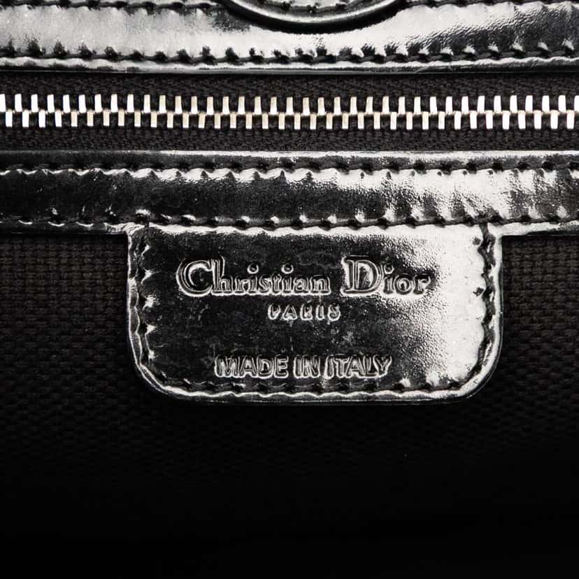 Dior Diorissimo Trotter Patent Tote Black Leather Good condition - Box View