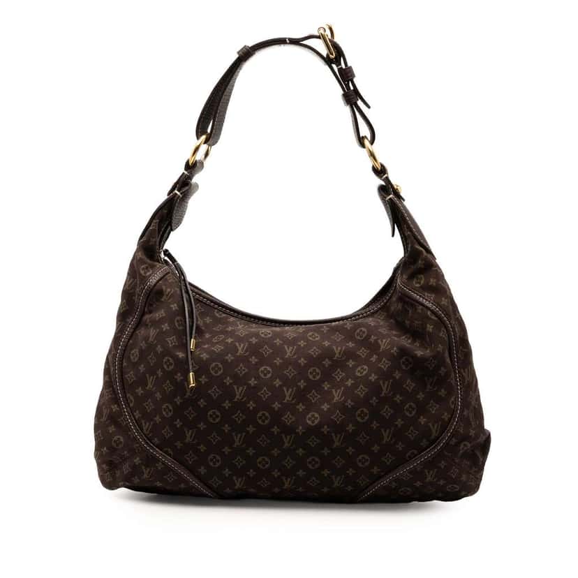 Louis Vuitton Monogram Mini Lin Manon MM Brown Canvas Good condition - Front View
