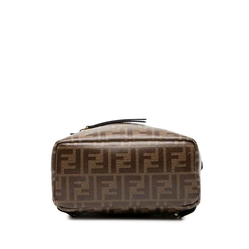 Fendi Zucca Coated Canvas FF 1974 Backpack Brown Canvas Good condition - Inside View