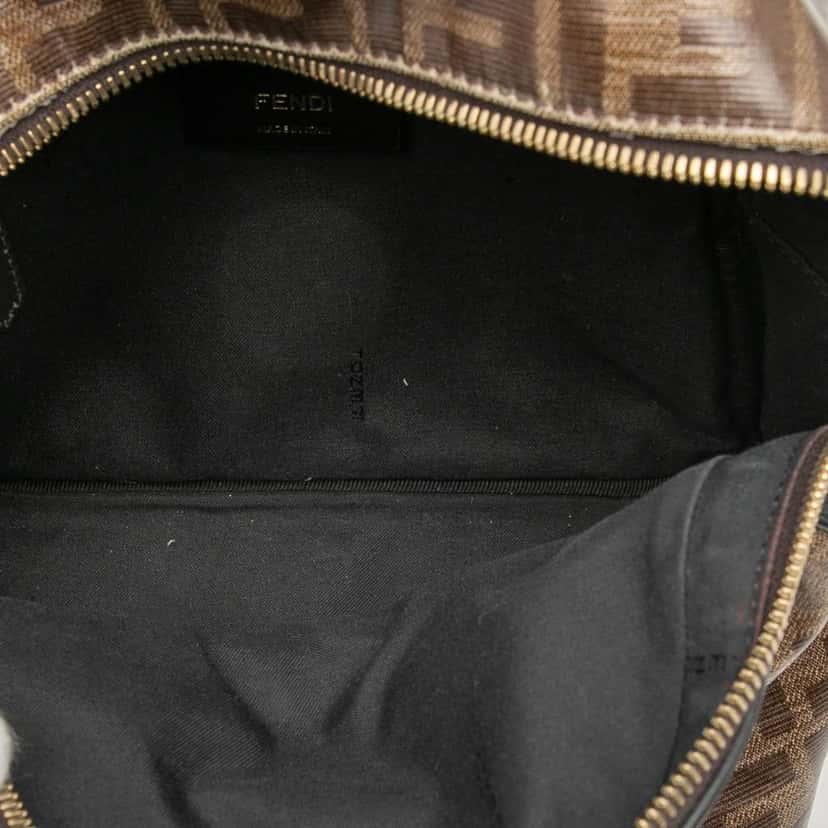 Fendi Zucca Coated Canvas FF 1974 Backpack Brown Canvas Good condition - Model View
