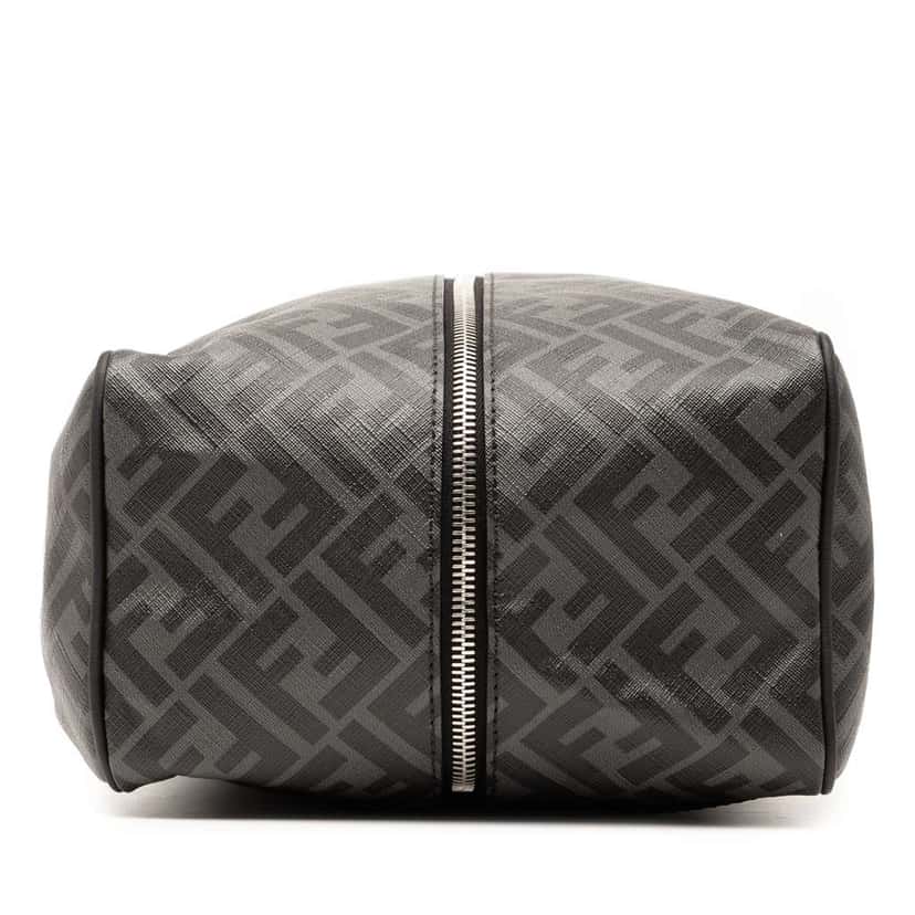Fendi Zucca Coated Canvas Shoe Case Grey Canvas Very good condition - Inside View