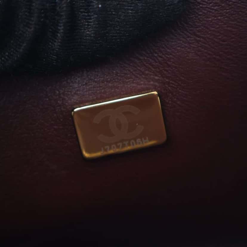 Chanel Small Classic Caviar Double Flap Black Leather Good condition - Box View