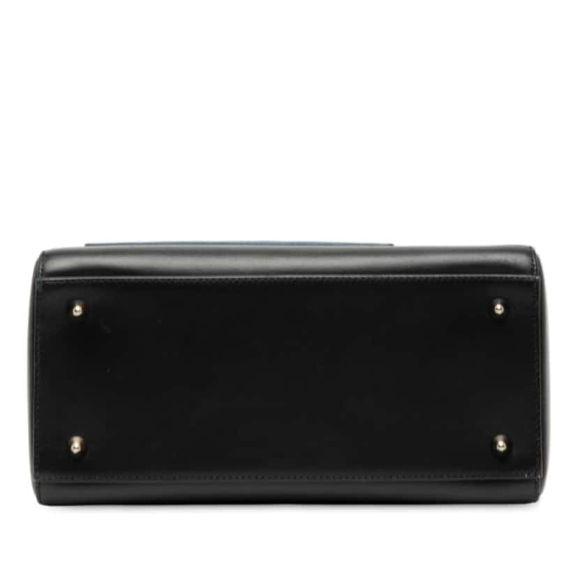 Dior Medium Calfskin Pockets Lady Dior Black Leather Good condition - Inside View