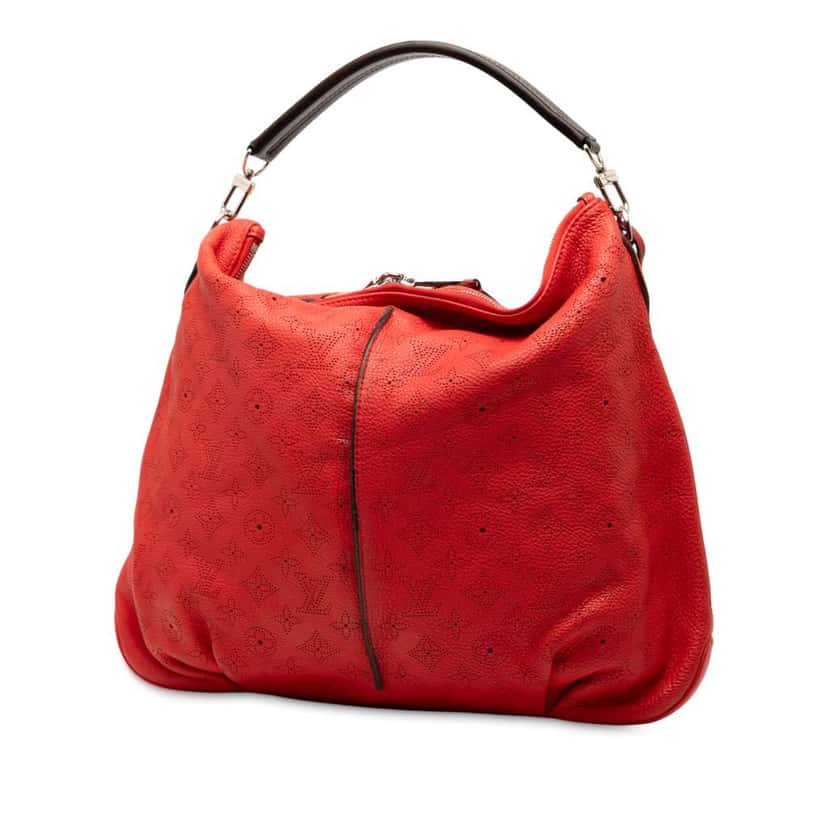 Louis Vuitton Monogram Mahina Selene MM Red Leather Very good condition - Back View