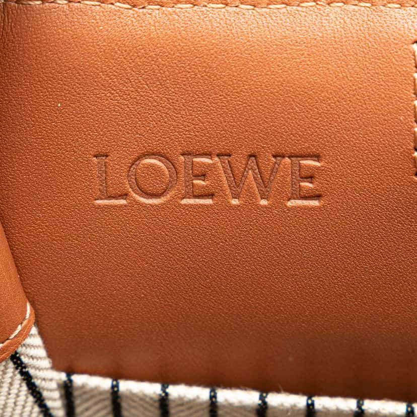 Loewe Small Canvas Cushion Tote Brown Canvas Good condition - Box View