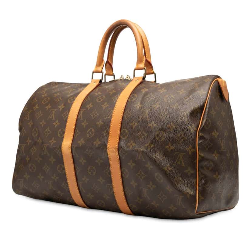 Louis Vuitton Monogram Keepall 45 Brown Good condition - Back View