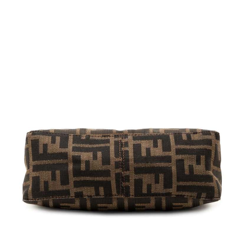 Fendi Zucca Canvas Shoulder Bag Brown Canvas Good condition - Inside View