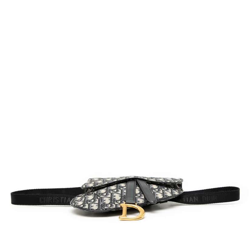 Dior Oblique Canvas Saddle Belt Bag Blue Canvas Good condition - Inside View