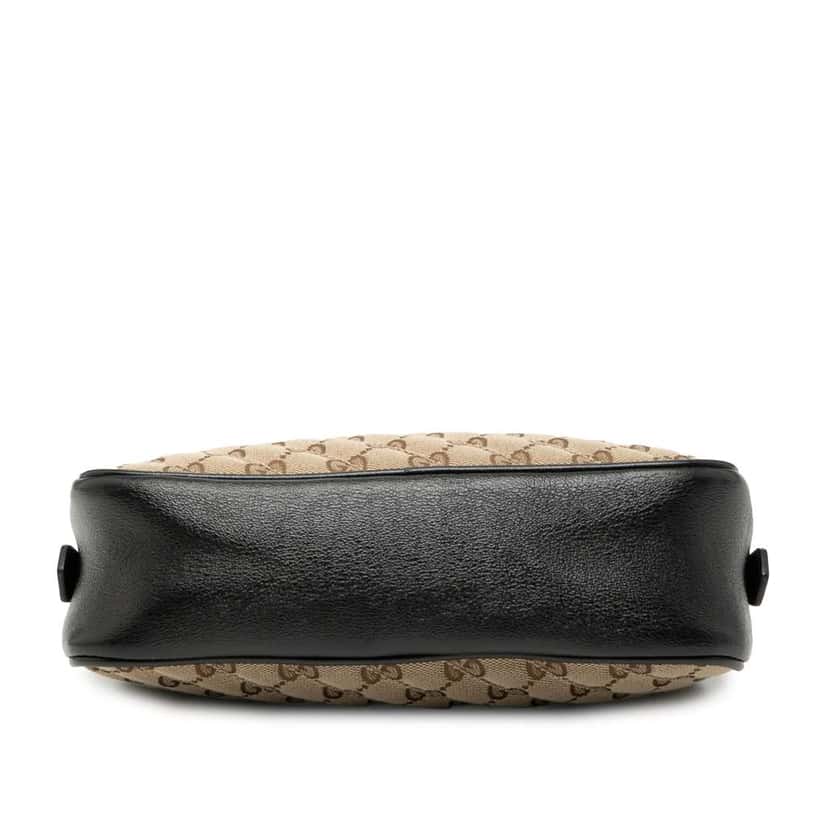 Gucci Small GG Marmont Matelasse GG Canvas and Leather Crossbody Brown Canvas Good condition - Inside View