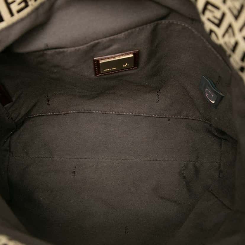 Fendi Zucchino Canvas Tote Brown Canvas Very good condition - Model View