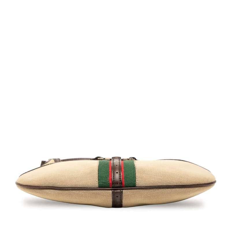Gucci Canvas Web Reins Hobo Brown Canvas Good condition - Inside View