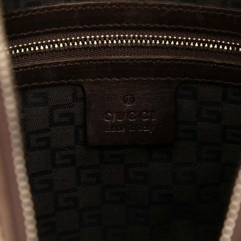 Gucci Canvas Web Reins Hobo Brown Canvas Good condition - Box View