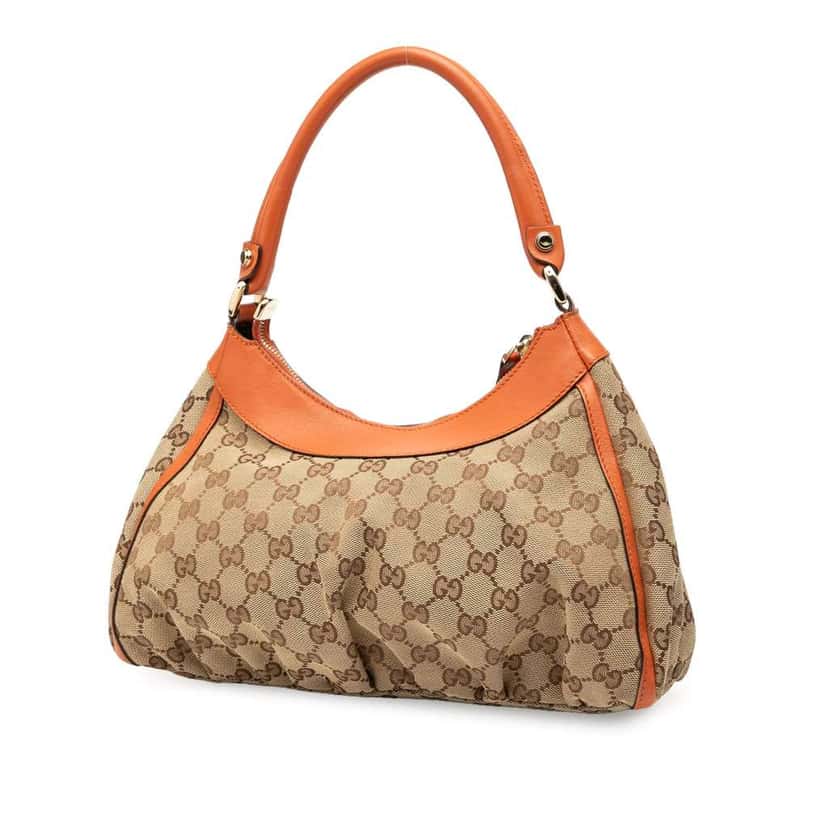Gucci GG Canvas Abbey D Ring Handbag Brown Canvas Good condition - Back View