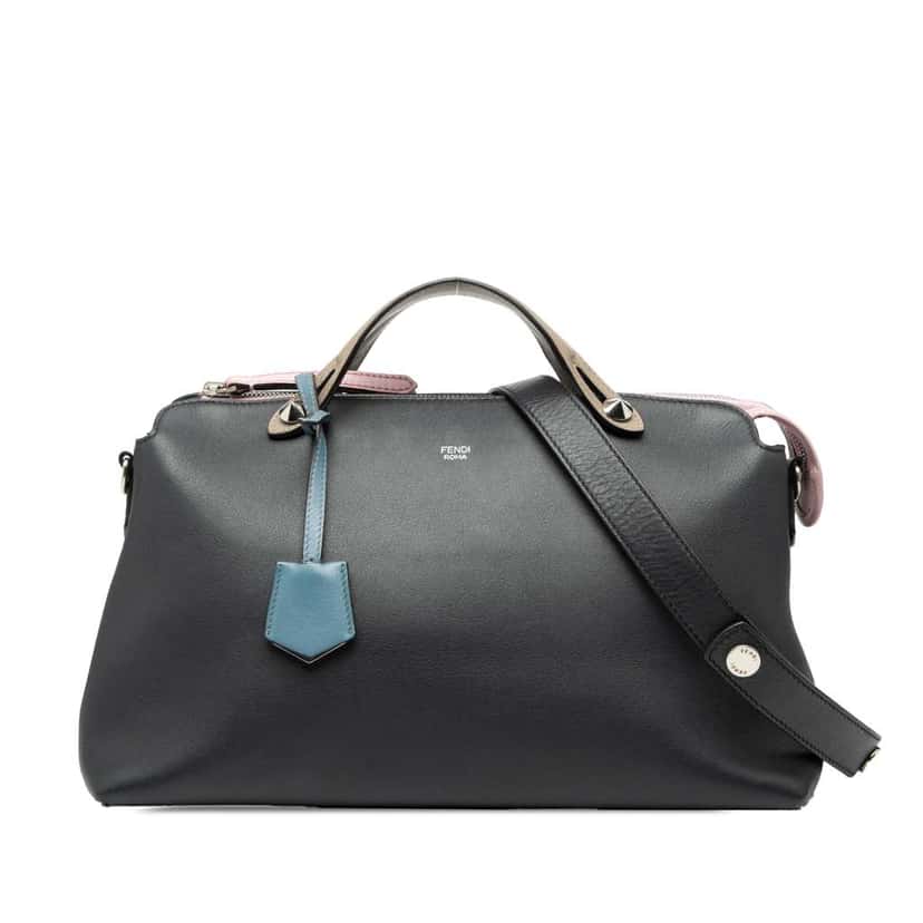 Fendi Large Leather By The Way Satchel Black Leather Good condition - Front View