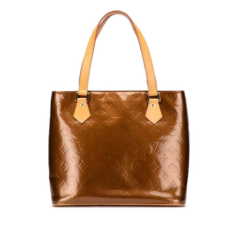 Louis Vuitton Monogram Vernis Houston Brown Leather Good condition - Front View