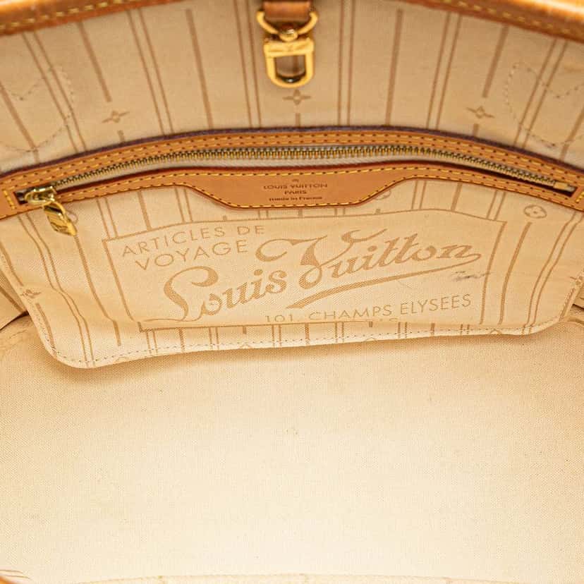 Louis Vuitton Damier Azur Neverfull PM White Good condition - Model View