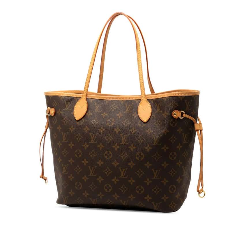 Louis Vuitton Monogram Neverfull MM Brown Good condition - Back View