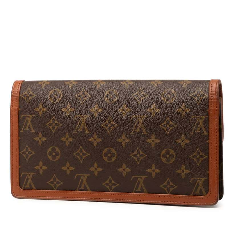 Louis Vuitton Monogram Pochette Dame GM Brown Good condition - Back View