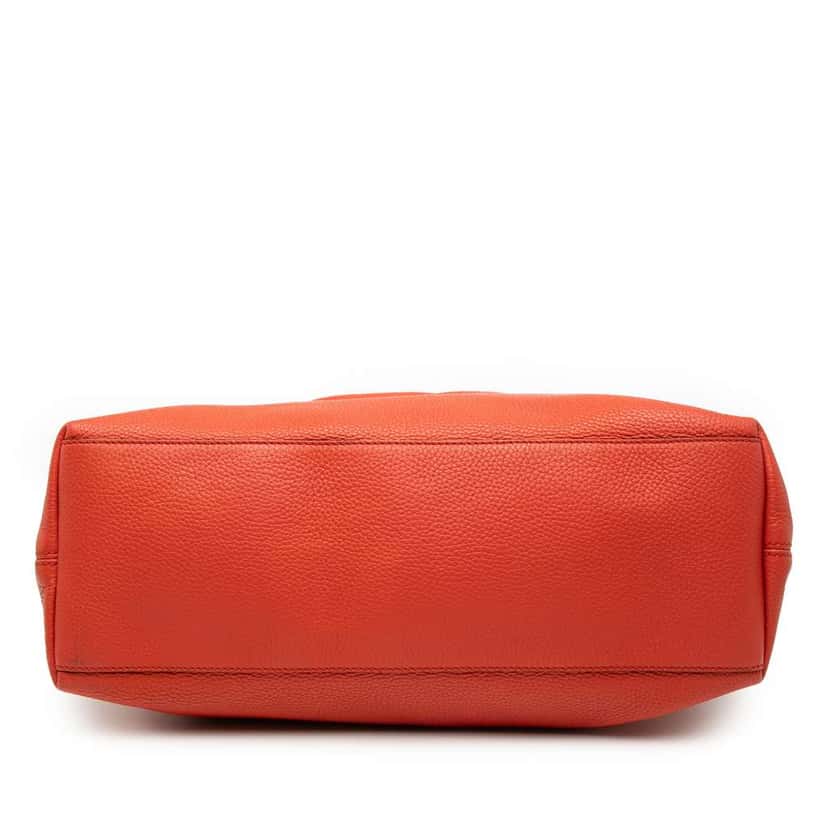 Gucci Medium Leather Soho Chain Tote Orange Leather Good condition - Inside View