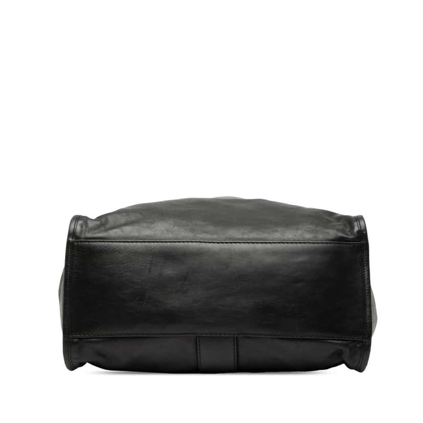 Gucci Nubuck Soft Stirrup Tote Black Leather Good condition - Inside View
