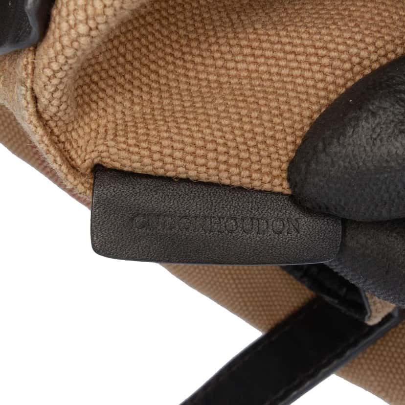 Burberry Mini Mega Check Canvas Ashby Tassel Bucket Bag Brown Canvas Good condition - Box View