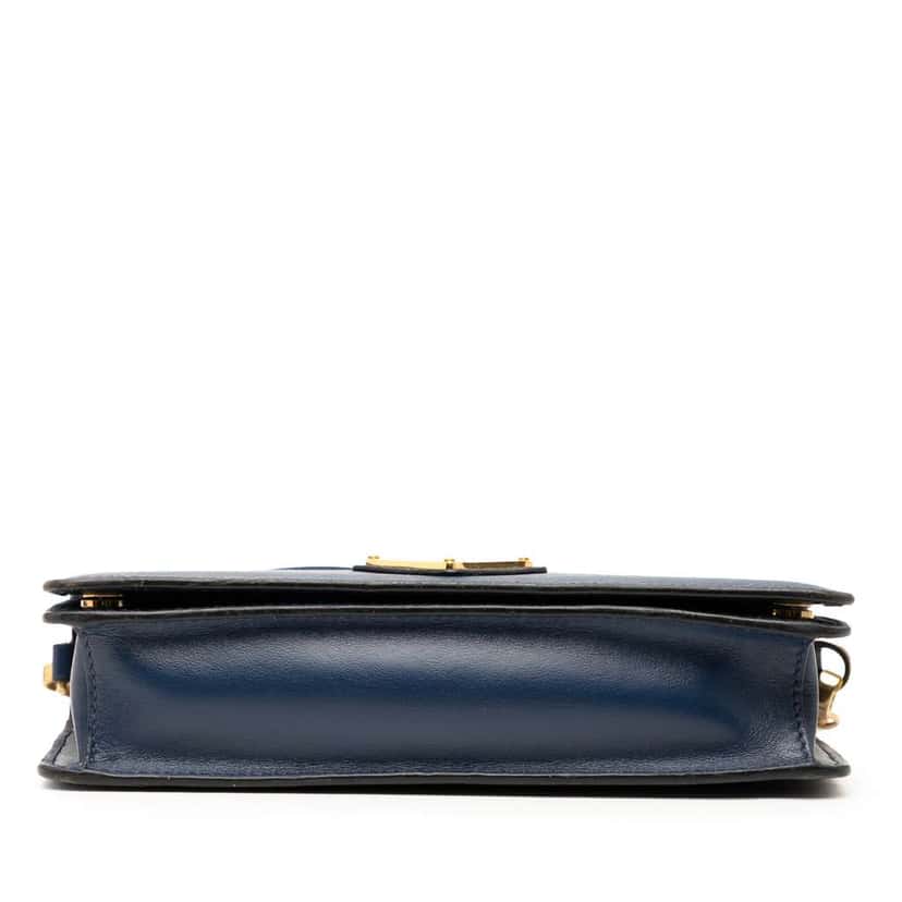 Prada Saffiano Crossbdoy Blue Leather Good condition - Inside View