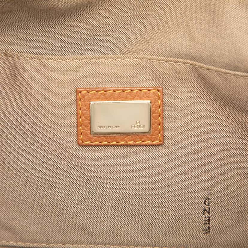 Fendi Zucchino Canvas Tote Brown Canvas Good condition - Box View