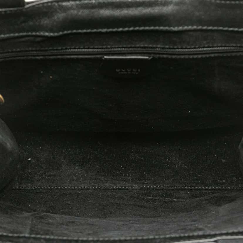 Gucci Leather Handbag Black Leather Good condition - Model View