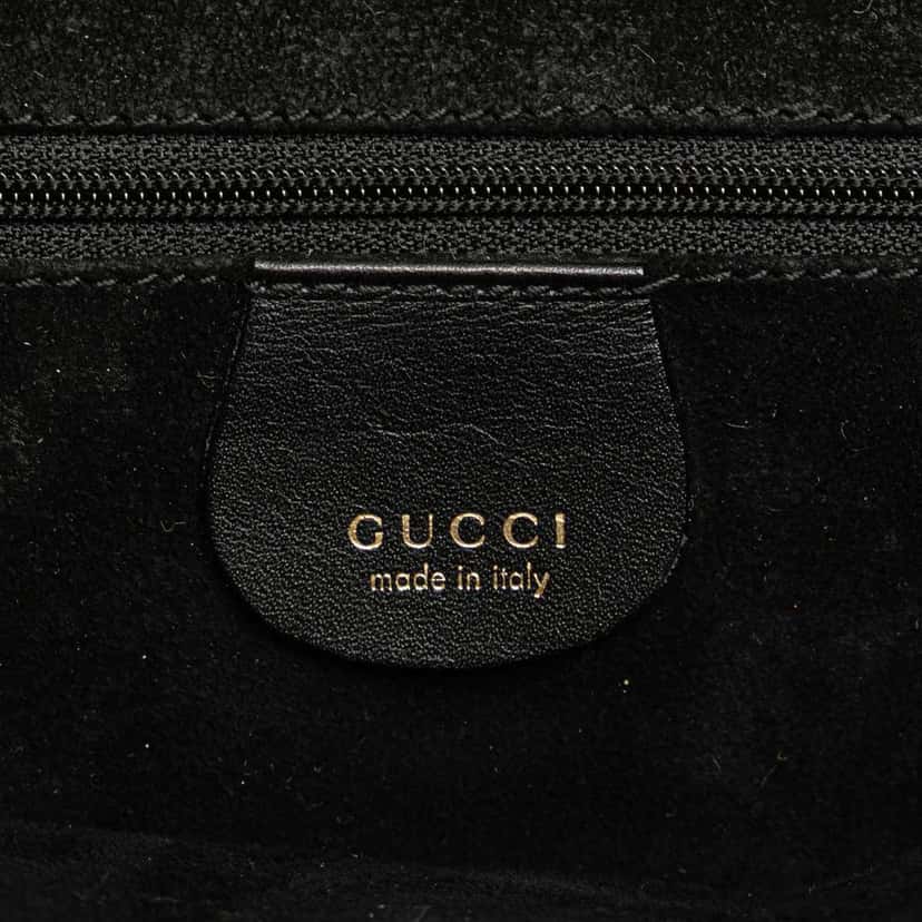 Gucci Leather Handbag Black Leather Good condition - Box View