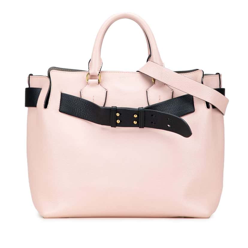 Burberry Medium Bicolor Leather Marais Belt Bag Pink Leather Very good condition - Front View