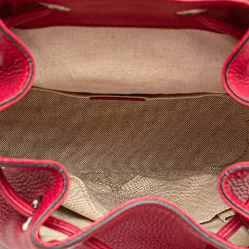 Gucci Leather Bamboo Daily Backpack Pink Leather Very good condition - Model View
