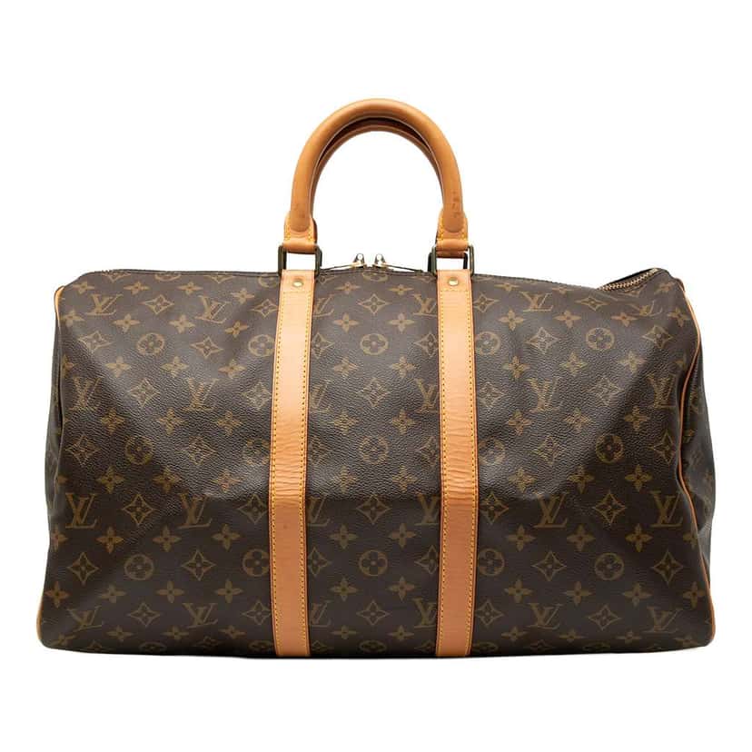 Louis Vuitton Monogram Keepall 45 Brown Good condition - Front View