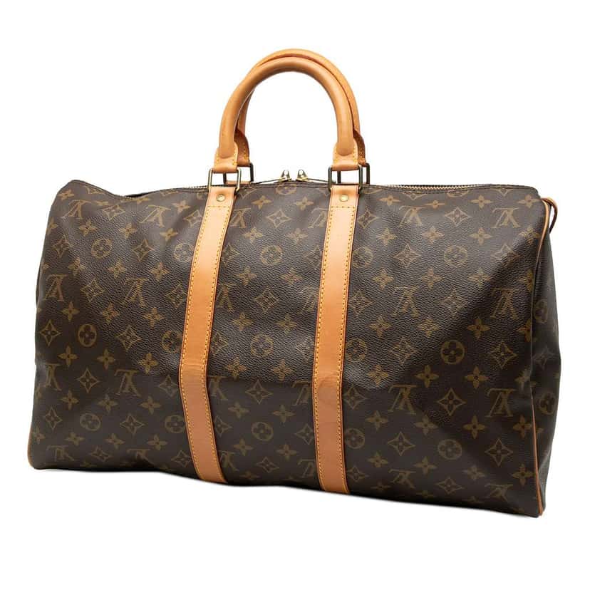 Louis Vuitton Monogram Keepall 45 Brown Good condition - Back View