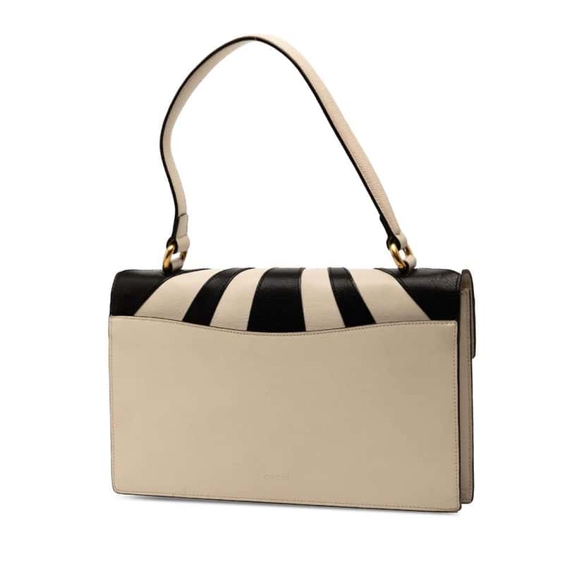 Gucci Leather Osiride Top Handle Flap Brown Leather Good condition - Back View