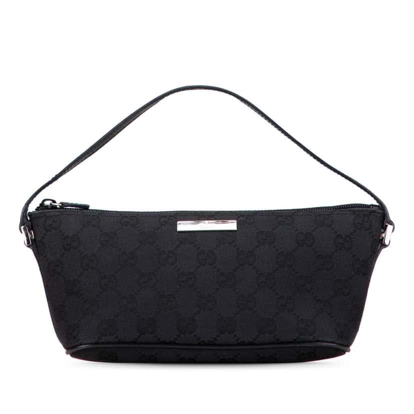 Gucci GG Canvas Boat Blue Canvas Good condition - Front View