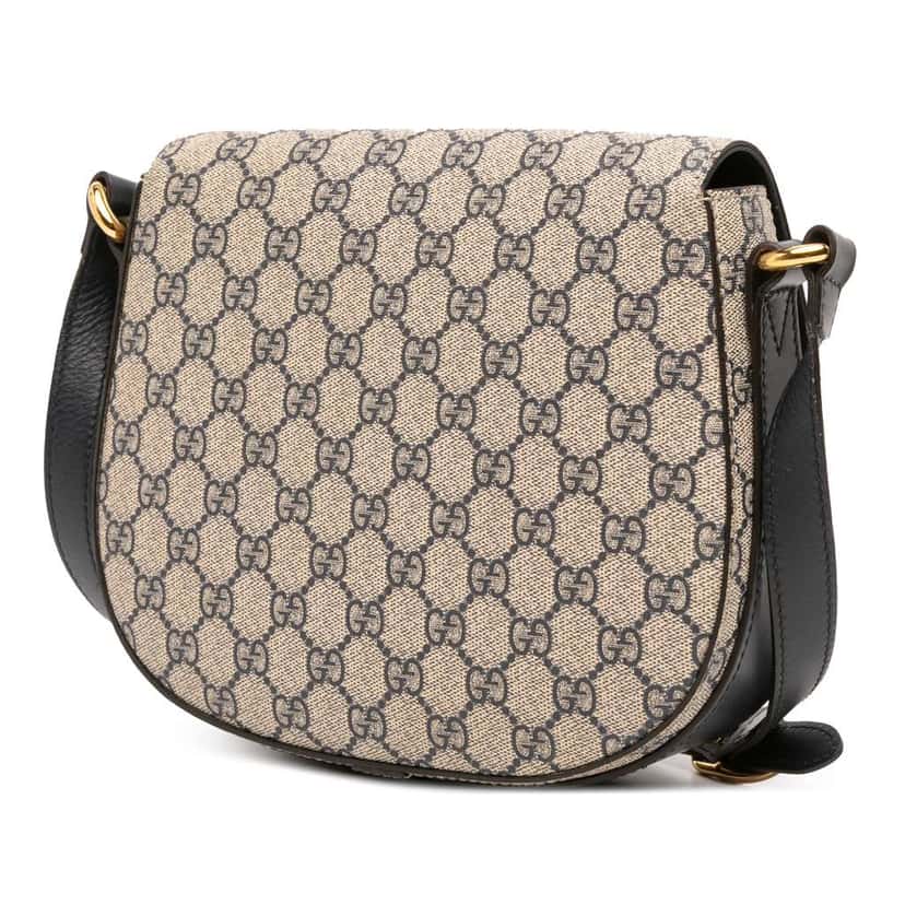 Gucci GG Supreme Linea A Crossbody Brown Canvas Good condition - Back View