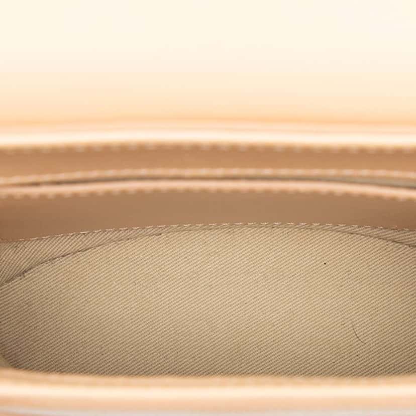 Chloé Lizard Embossed Leather Aby Lock Satchel Brown Leather Good condition - Model View