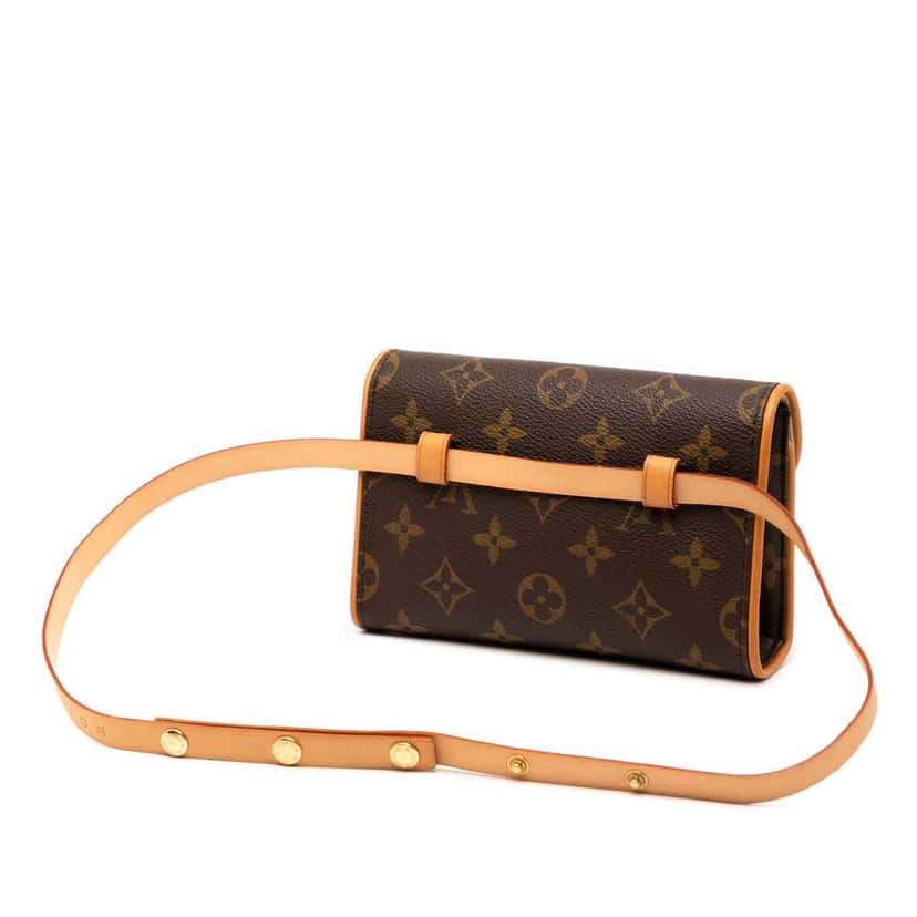 Louis Vuitton Monogram Pochette Florentine Brown Good condition - Back View