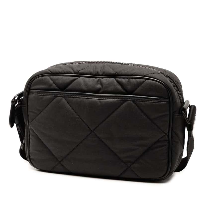 Burberry Quilted Nylon Paddy Crossbody Black Good condition - Back View